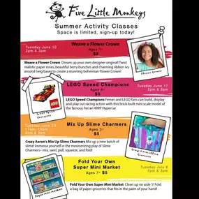 SUMMER ACTIVITIES ARE BACK! ????
???? Our popular Summer Activities are back for another year of crafty creative fun! 
Sign up on our website!