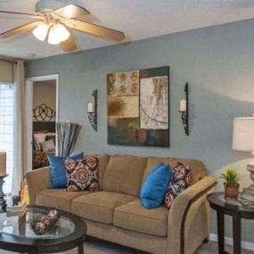 Modern Living Room at The Summit Apartments