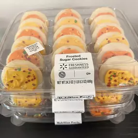 Any of my teacher friends have a classroom party coming up? 
I have boxes of unopened cookies leftover from our pumpkin giveaway that I’d be happy to donate!
White frosted=70 cookies (7 boxes)
Orange frosted=54 cookies (3 boxes)