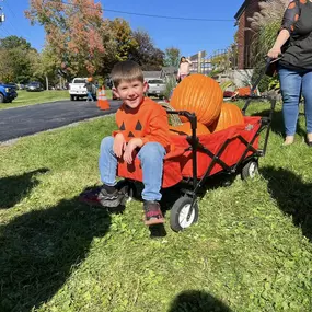 Thank You, Thank You, Thank You for another HUGELY SUCCESSFUL PUMPKIN GIVEAWAY!297 pumpkins  made their way home with excited children to be carved or painted!!! I am still in awe of how amazing our community is! We LOVE hosting these fun events & we are so very THANKFUL for the support we get from all of you!!! The weather was perfect! The treats were delicious!! And the best part was seeing so many happy and excited children running around enjoying themselves and picking their favorite pumpkin