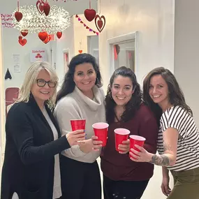 IT’S BEEN A DAY……..
We handed out 2,940 Roof Melt Pucks to customers 
Had 8 more structures collapse 
Answered 109 phone calls 
And we’re still smiling!…..any guesses what’s in these red solo cups???