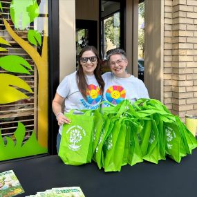 Happy Arts Fest! Lindsay and Jen are set up on the corner with our free tote bags! First 500 kids and they’re going fast fast FAST!