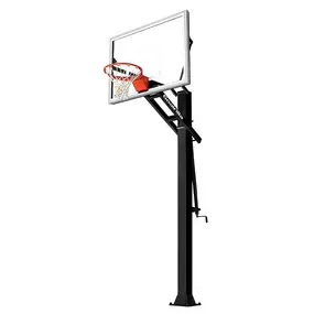 Goalrilla GS54C -The GS54c is the most compact in the Goalrilla line. It’s a tough, driveway-worthy in-ground basketball system from top to bottom, through and through. Plus, with the GS54c you get superior visibility and consistent rebounding across the entire glass. The GS54c features a proven design inspired by earlier Goalrilla systems. As this basketball goal proves, it takes more to be a Goalrilla, from tempered glass backboard to a one-piece steel pole.