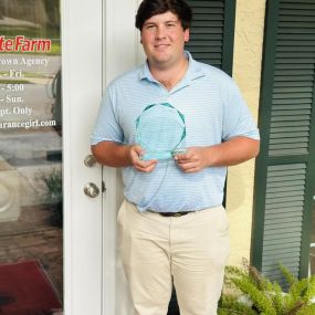 Meet Gregory. When he grows up he wants to be a State Farm agent. He’s learning fast and is well on his way, being voted team member of the month at the absolute best agency around. That makes Gregory this month’s best of the best.