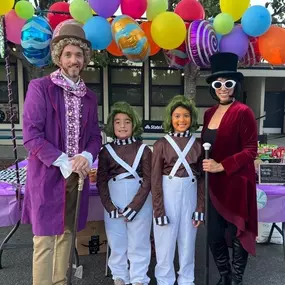 Happy Halloween from Jessica McArdle State Farm! ???????? This year, the McArdle family went all out with Willy Wonka costume! We hope your day is filled with sweet treats and magical moments. Stay safe and have fun trick-or-treating, Berkeley!