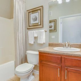 Spacious Bathroom with Relaxing Garden Tub