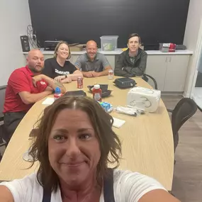 We spent the day fighting with technology but we did get to enjoy our first lunch in the new office ❤️. Thank you Gavin and Joel for joining us!!!

Officially ready for business Monday! Come say hi! ????