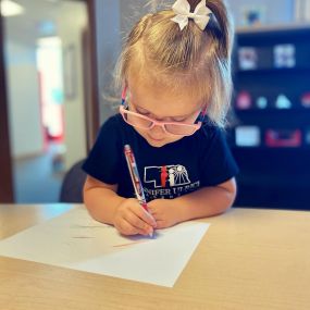 Training our future CEO! My little helper was hard at work —watering plants, mastering Connect 4, and running the office. At this rate, she’ll have my job soon!