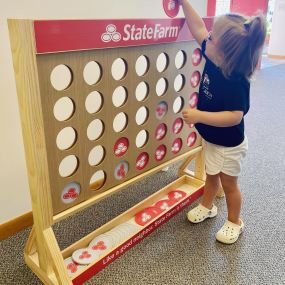 Training our future CEO! My little helper was hard at work —watering plants, mastering Connect 4, and running the office. At this rate, she’ll have my job soon!