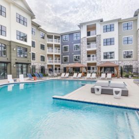 Sparkling Pool and Courtyard