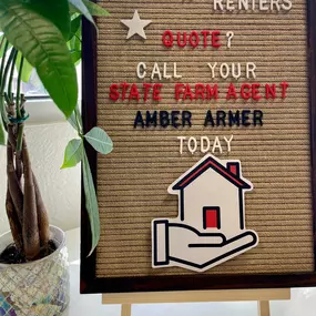 Need a renter's quote? Call your State Farm agent, Amber Armer today! (512) 353-2800