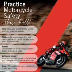 Follow these quick tips to keep your motorcycle in tip-top shape throughout the colder months!
Stop by our office today to learn more about your coverage!