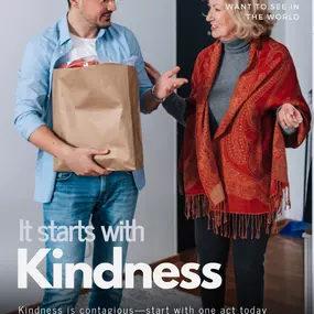 Kindness is contagious—one small act can make a big impact. Need ideas? Pay it forward by buying coffee for the person behind you, leave a positive note for a coworker, or lend a hand to a neighbor with groceries or yard work. How will you show kindness today? Let’s inspire each other!