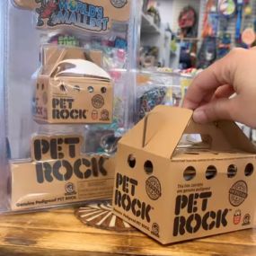 ????We will, we will rock you! ????We got our fav #petrocks back in and new for us is the world’s smallest Pet Rocks too!