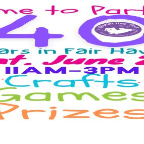 Please join us as we celebrate 40 years of #Fun in #fairhaven
There will be #games #crafts and #prizes for everyone!