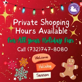 You pick the time! Before or after we open or close, we are available for private shopping.
Call us (732)747-8080
We can also FaceTime as well.
Free #localdelivery
#privateshopping #holidayfun #rumson #fairhaven #littlesilver #shrewsbury #atlantichighlands #locust #middletown #lincroft #monmouthcountynj