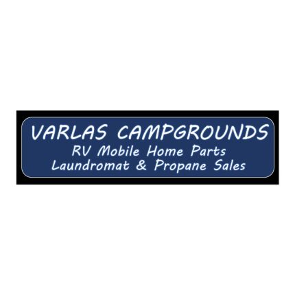 Logótipo de Varlas Campgrounds, RV Mobile Home Parts, Laundromat & Propane Sales