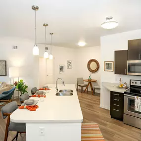 Open Kitchen and Living Room