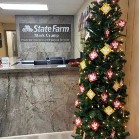 Angel tree at Mark Crump State Farm Insurance office Hampton