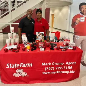 Mark Crump State farm insurance agent teacher event