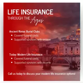 Just like in ancient times, life insurance today ensures your loved ones are taken care of. We offer comprehensive life insurance policies to help your family stay secure. Contact us to learn more about how we can assist with what matters most. ❤️