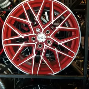 Noah's Tire Shop-rim red