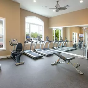 Fitness Center With Modern Equipment