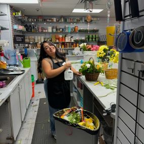 The staff at Flowerama Des Moines are so happy to be working on Yellow flower Day. ????????????