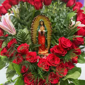 Tomorrow, December 12th, is the Feast of our Lady Guadalupe or Dia de la Virgen de Guadalupe. Stop in and get your roses to honor her.