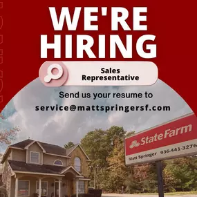 We're Hiring!
 * Spread the word! This could be helpful for someone you know* 
As we continue to grow we are looking for a new team member to join our family! 
This is an amazing opportunity for a friendly , organized, and self-driven candidate to join our sales team. No insurance experience needed, just the willingness to learn a new career.
If you're willing to work hard and you expect to get results from yourself and those around you, we want to meet you and talk about the opportunity we have