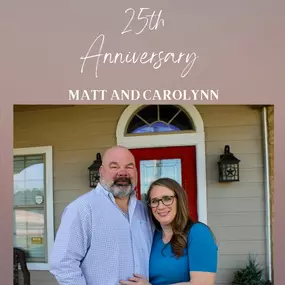 Cheers to 25 Years! Join us in wishing Matt and Carolynn Springer a Happy 25th Wedding Anniversary!