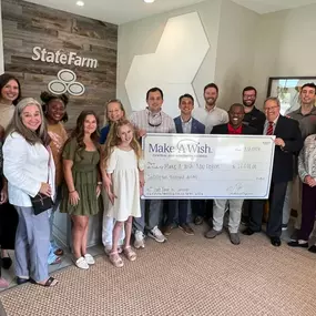 We are beyond grateful to partner with the Make-A-Wish Central and Northern Florida for the second year in a row! ???? A huge thank you to all the incredible State Farm agents who helped us raise $22,000 to grant three life-changing wishes for kids in need. Together, we’re making dreams come true. Like a good neighbor, we’re always here to support our community. ❤️✨ #MakeAWish #GoodNeighbor #communityfirst 
Huge THANK YOU to the following people:
@markkinkade_statefarm  Andrew Reuther - State Fa