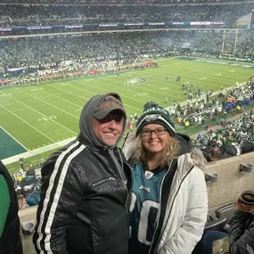 And the Eagles get the W! First time for me getting to see my team play at the Linc. The hype is real! Great night with a few of my State Farm sisters and our guys ???? E-A-G-L-E-S