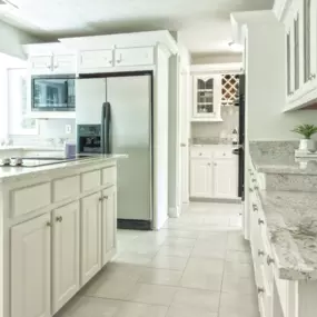 Refinished White Cabinets