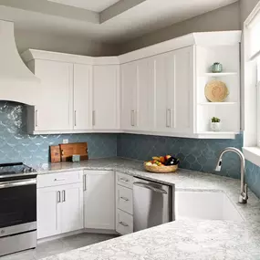 freshly refinished cabinets in a fort wayne kitchen