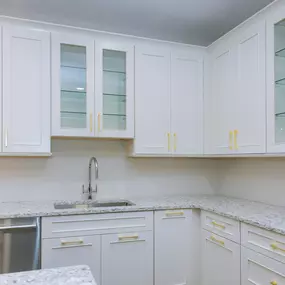 Beautiful kitchen after cabinet painting in Roanoke, IN