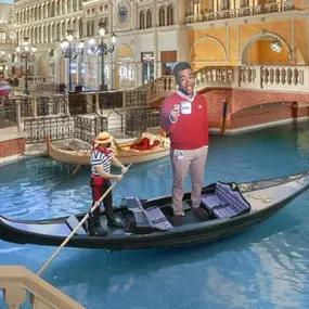 Jake is taking a little Gaundela ride at the Venetian. This month, Team Julie Abarzua, will be leading an exciting month-long event. 322nd soldiers, along with their families and friends, will be making appearances around town with cut-out Jake. ????
Follow along as our team member and Army Reservist with the Nevada 322nd EN CO unit, Alex, posts activity photos on our Facebook, Instagram, and Website, as well as on the personal social media accounts of the soldiers. They'll be sharing their adve