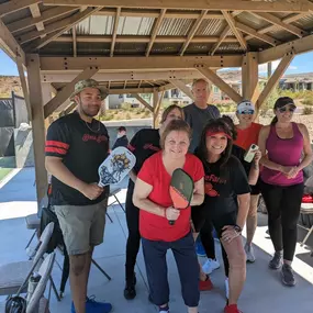 Saturday morning pickle ball fun with the team!