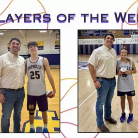 Basketball season is in full swing! Congratulations to our players of the week Josh Thursby and Mimi Marlow. Great job on and off the court!
????????????
#mattmorrisstatefarm #playeroftheweek