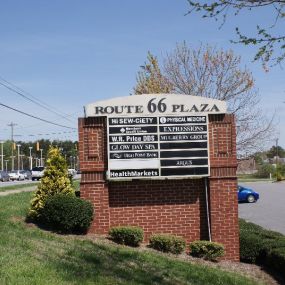 Aligned Exterior Road Sign