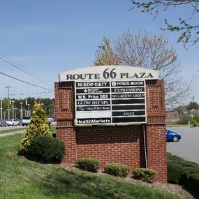 Aligned Exterior Road Sign