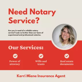 We offer notary services!