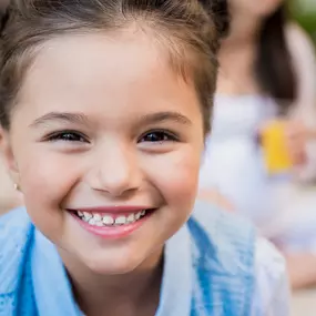 Young girl smiling