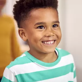 Young boy smiling