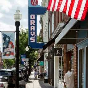 Local downtown Franklin restaurant, Gray's on Main.