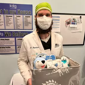 Dr. Eric Appelsies in his dental office at Glacier Peak Dentistry