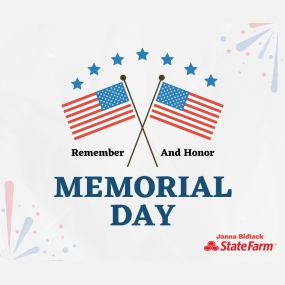 Happy Memorial Day! May we never forget those who made the ultimate sacrifice for our freedom. #likeagoodneighborstatefarmisthere