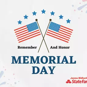 Happy Memorial Day! May we never forget those who made the ultimate sacrifice for our freedom. #likeagoodneighborstatefarmisthere