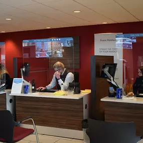 Reception inside Vauxhall Service Centre Kilmarnock