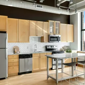 Kitchen with Stainless Steel Appliances